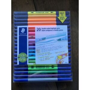 Staedtler Pack 20 Double Ended Highlight Pens